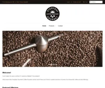 Everydaycoffee.com(Everyday Gourmet Coffee Roasters) Screenshot