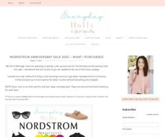 Everydayholly.com(A Life & Style Blog) Screenshot