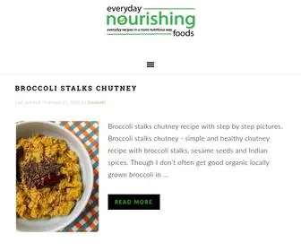 Everydaynourishingfoods.com(Simple and healthy recipes for everyday life) Screenshot