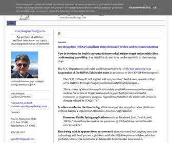 Everydaypsychology.com(Everyday Psychology) Screenshot
