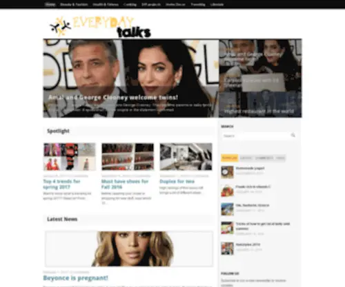 Everydaytalks.com(Talks about everyday stuff like fashion) Screenshot