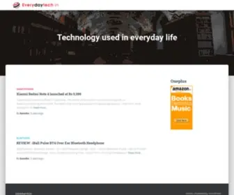 Everydaytech.in(Technology used in everyday life) Screenshot