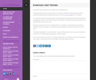 Everydayunittesting.com(Everyday Unit Testing) Screenshot