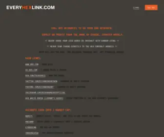 Everyhexlink.com(65+ HEX Links and Resources to do your own research) Screenshot