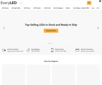 Everyled.com(LED Light Bulbs and LED Light Fixtures) Screenshot