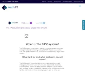 Everylifetechnologies.com(PASSsystem) Screenshot