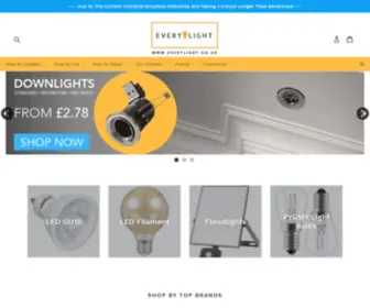 Everylight.co.uk(Light Bulb Specialists Including) Screenshot