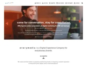 Everymedia.world(Everymedia is a Digital Experience Company for evolutionary brands) Screenshot