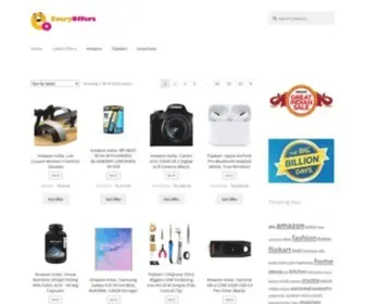 Everyoffers.com(New coupons for popular online stores) Screenshot