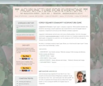Everyonesacupuncture.com(Acupuncture for Everyone) Screenshot