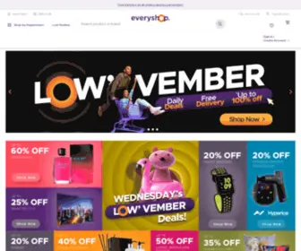 Everyshop.co.za(Tech, Appliances, Fashion, Beauty & More) Screenshot