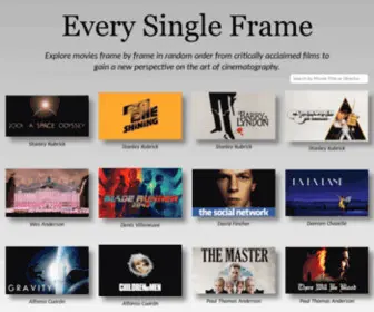 Everysingleframe.com(Movies Frame By Frame) Screenshot