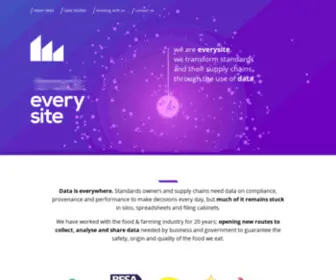 Everysite.co.uk(Transforming standards and supply chains through data) Screenshot