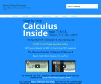 Everystepcalculus.com(Every Step Calculus) Screenshot