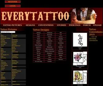 Everytattoo.com(Tattoos and tattoo pictures of) Screenshot