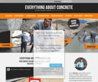 Everything-About-Concrete.com(Everything About Concrete) Screenshot