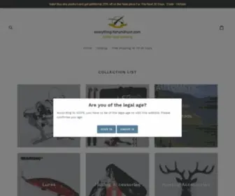 Everything-Fishandhunt.com(Online Fishing & Hunting Supply) Screenshot