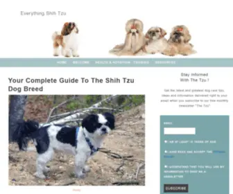 Everything-Shih-TZU.com(Shih Tzu Dogs) Screenshot