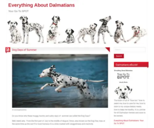 Everythingaboutdalmatians.com(Everything About Dalmatians) Screenshot