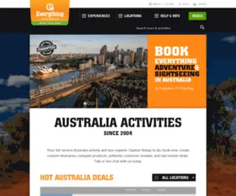 Everythingaustralia.com(Top Things to Do in Australia) Screenshot