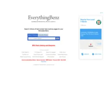 Everythingbenz.com(Mercedes-Benz Forum and Web Search Using Google) Screenshot