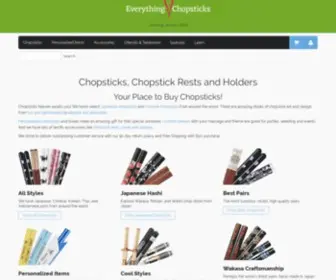 Everythingchopsticks.com(Chopsticks, Chopstick Rests and Sets) Screenshot