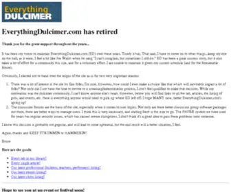 Everythingdulcimer.com(Dulcimer) Screenshot