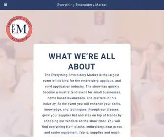 Everythingembroiderymarket.com(The Everything Embroidery Market) Screenshot