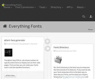 Everythingfonts.com(Everything Fonts) Screenshot