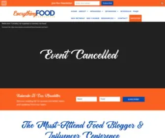 Everythingfoodconference.com(Everything Food Conference) Screenshot