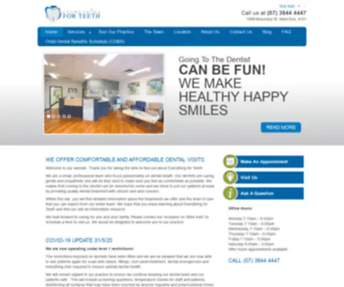 Everythingforteeth.com.au(West End Dentist) Screenshot