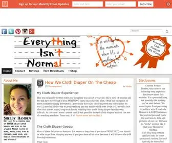 Everythingisntnormal.com(Everything Isn't Normal) Screenshot