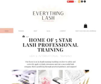 Everythinglash.com(Lash Extensions Training) Screenshot