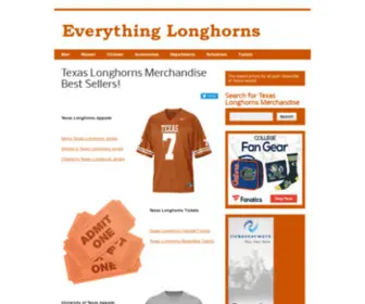 Everythinglonghorns.com(Texas Longhorns) Screenshot