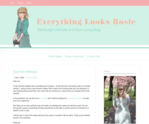 Everythinglooksrosie.com(Edinburgh Lifestyle) Screenshot