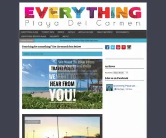 Everythingplayadelcarmen.com(Playa Del Carmen information on restaurants) Screenshot