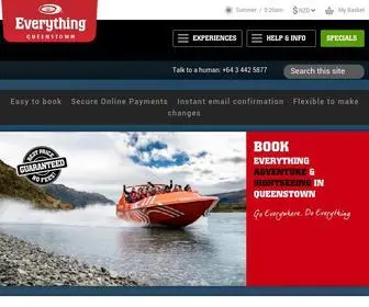 Everythingqueenstown.com(Things To Do In Queenstown) Screenshot