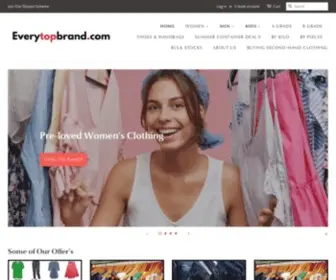 Everytopbrand.com(Wholesale Second Hand) Screenshot