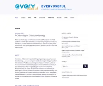 Everyuseful.com(A site for Every Useful in all fields) Screenshot