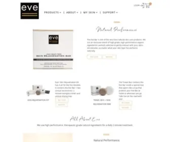 Eveskincare.com(Eve Skincare) Screenshot