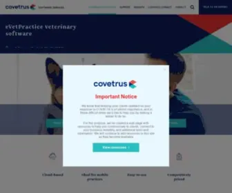 Evetpractice.com(Covetrus Pulse Veterinary Operating System (vOS)) Screenshot