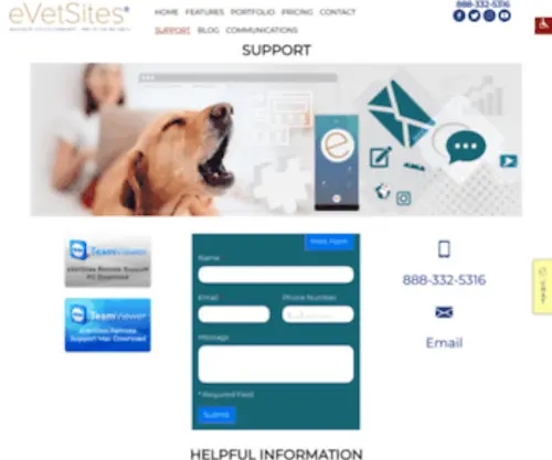 Evetsitehelp.com(Support) Screenshot