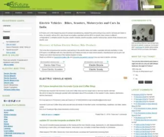 Evfuture.com(Electric Vehicle) Screenshot