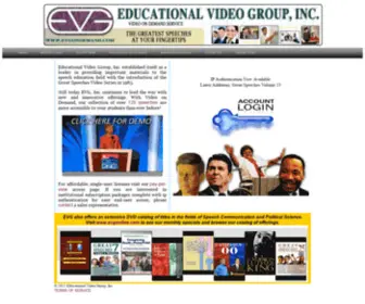 Evgondemand.com(EVG presents The Great Speeches Series Video onDemand) Screenshot