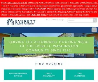 Evha.org(Everett Housing Authority) Screenshot