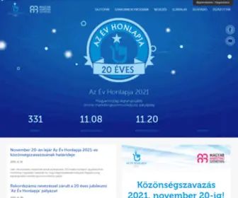 Evhonlapja.hu(Az Év Honlapja 2021 pályázat) Screenshot