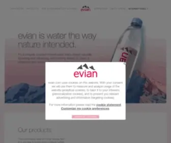 Evian.com(Evian®) Screenshot