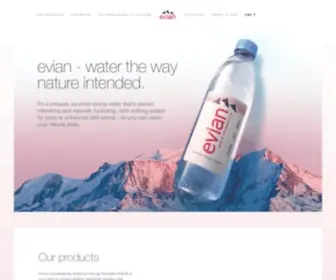 Evian.us(Evian Natural Mineral Water) Screenshot