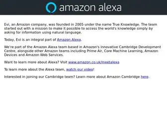 Evi.com(An Amazon Company) Screenshot