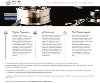 Evidence-Matters.com(Evidence Matters Ltd) Screenshot